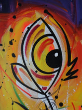 Load image into Gallery viewer, Abstract Painting Flowers Eyes