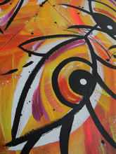 Load image into Gallery viewer, Abstract Painting Flowers Eyes