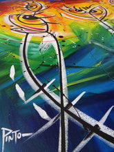 Load image into Gallery viewer, Abstract Painting Flowers Eyes