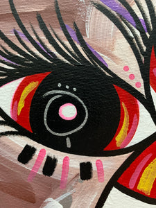 Butterfly on the eye