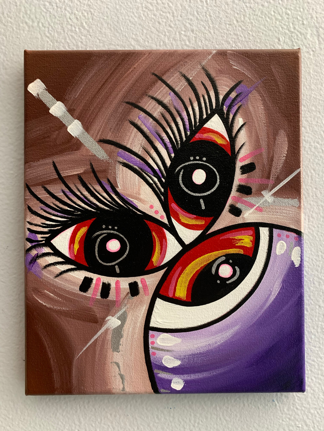 Butterfly on the eye