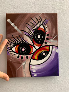 Butterfly on the eye