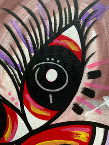 Butterfly on the eye